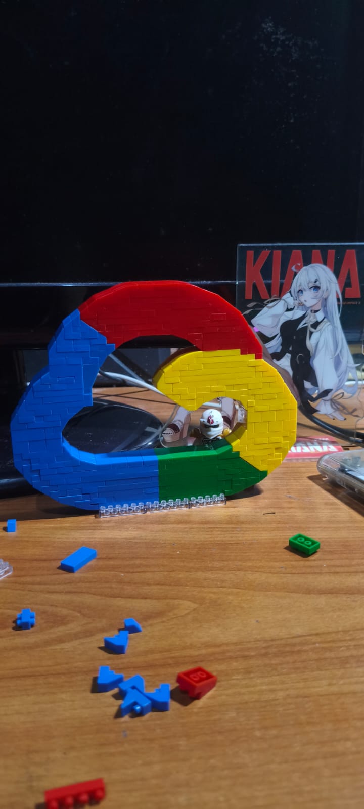 Google Cloud logo bricks set on desk