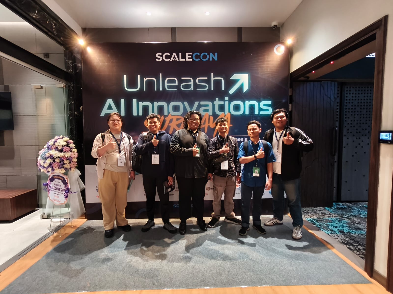 Group photo at ScaleCon - Unleash AI Innovations